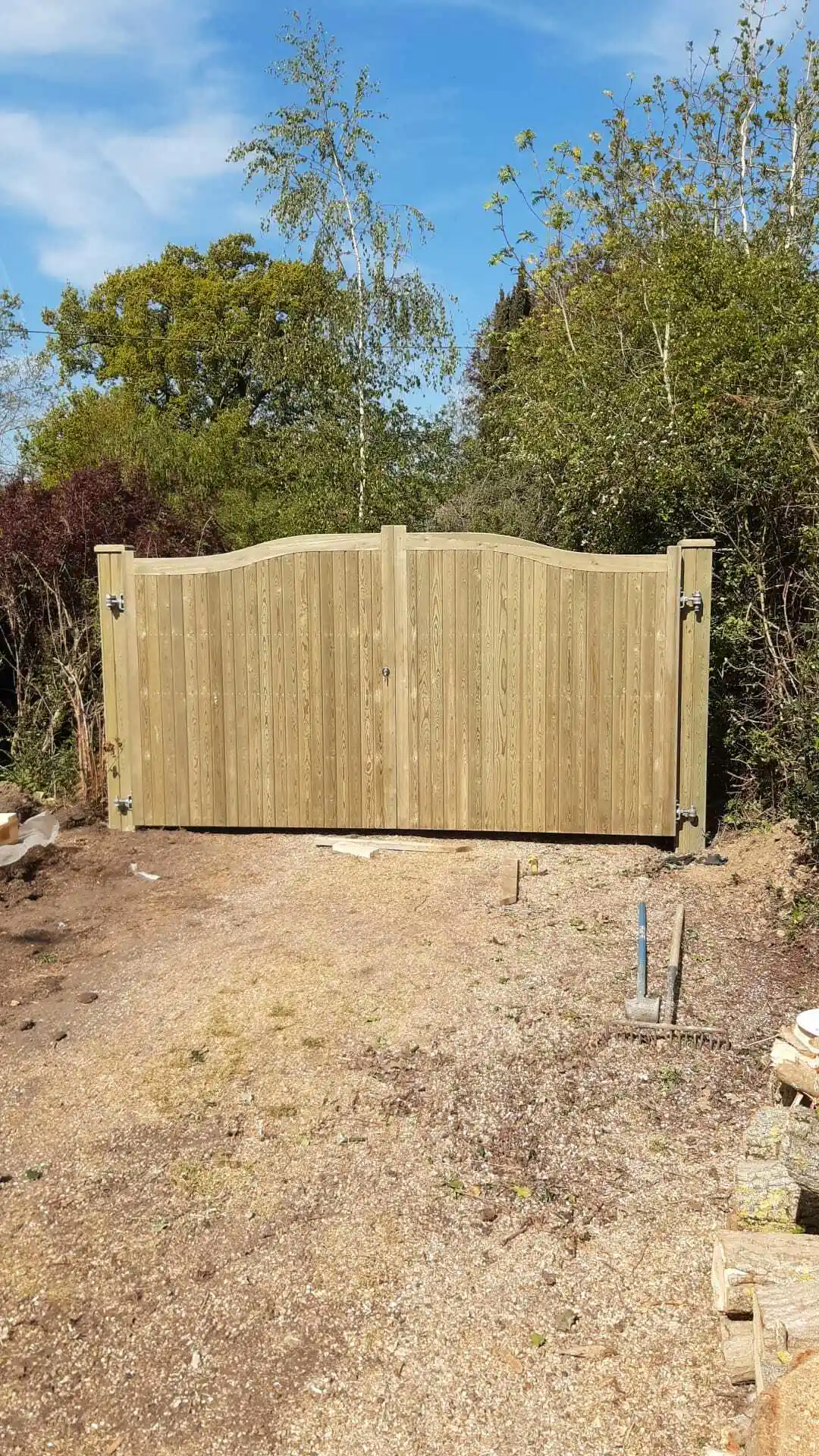 Bespoke timber field gate